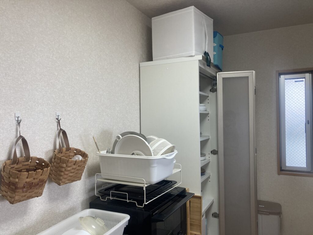 収納スペースが限られていました。