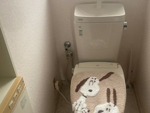 トイレを移設して間取り変更を行っていきます。