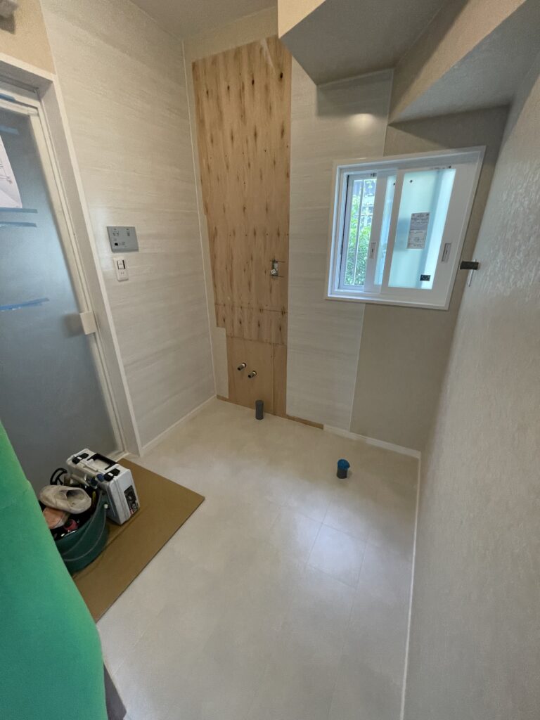 洗面所内装工事
