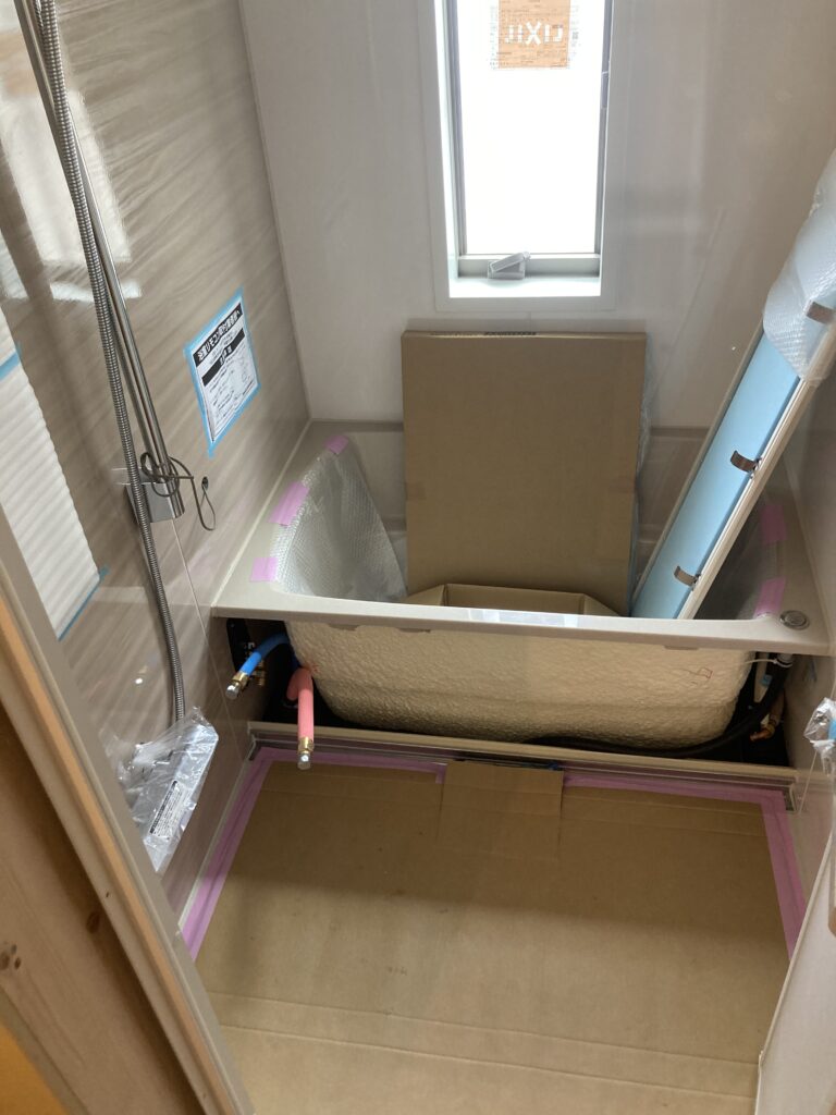 お風呂組み立て