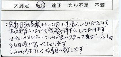 杉並区でリフォームをされたお客様の声